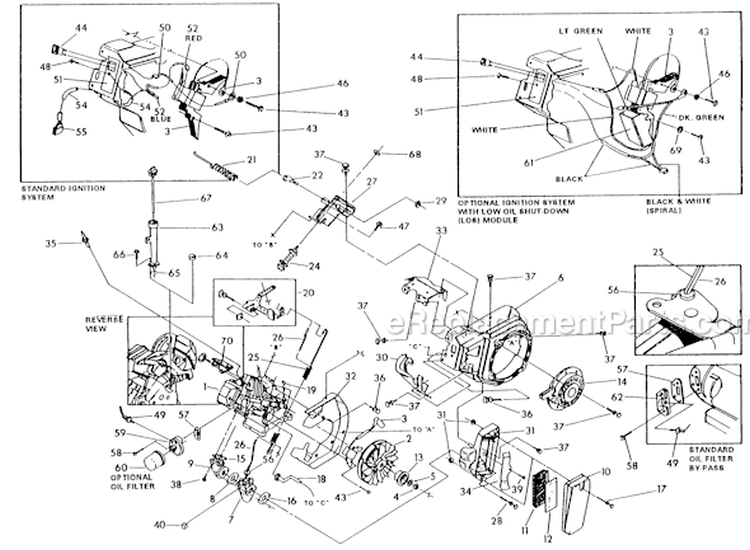 Page B Diagram and Parts List for 0503-0  Briggs and Stratton Pressure Washer